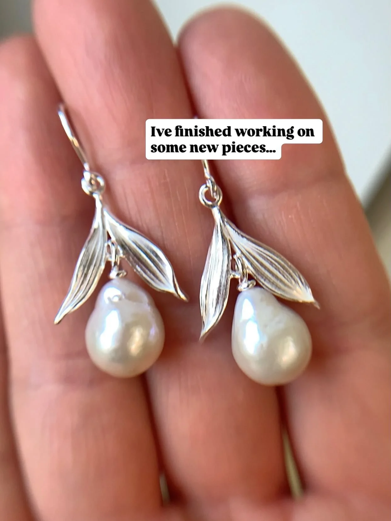 These treasures are currently being hallmarked in London, they&rsquo;ll be available in my shop soon. I&rsquo;ve loved working on these, and using a new technique! I hope you like them too. Thanks for following my jewellery work and progress 💗 
#mit