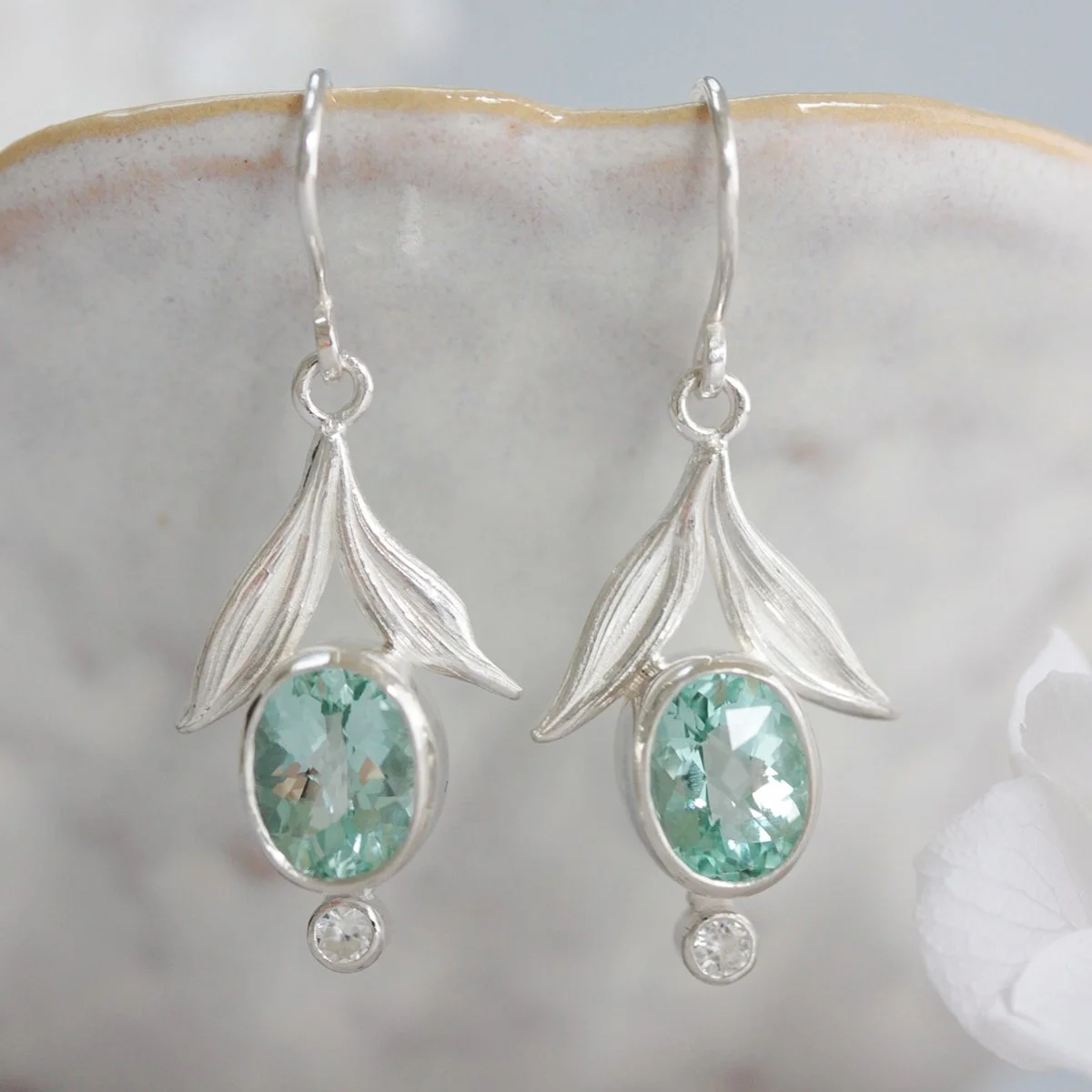 mitsuro hikime beryl earrings