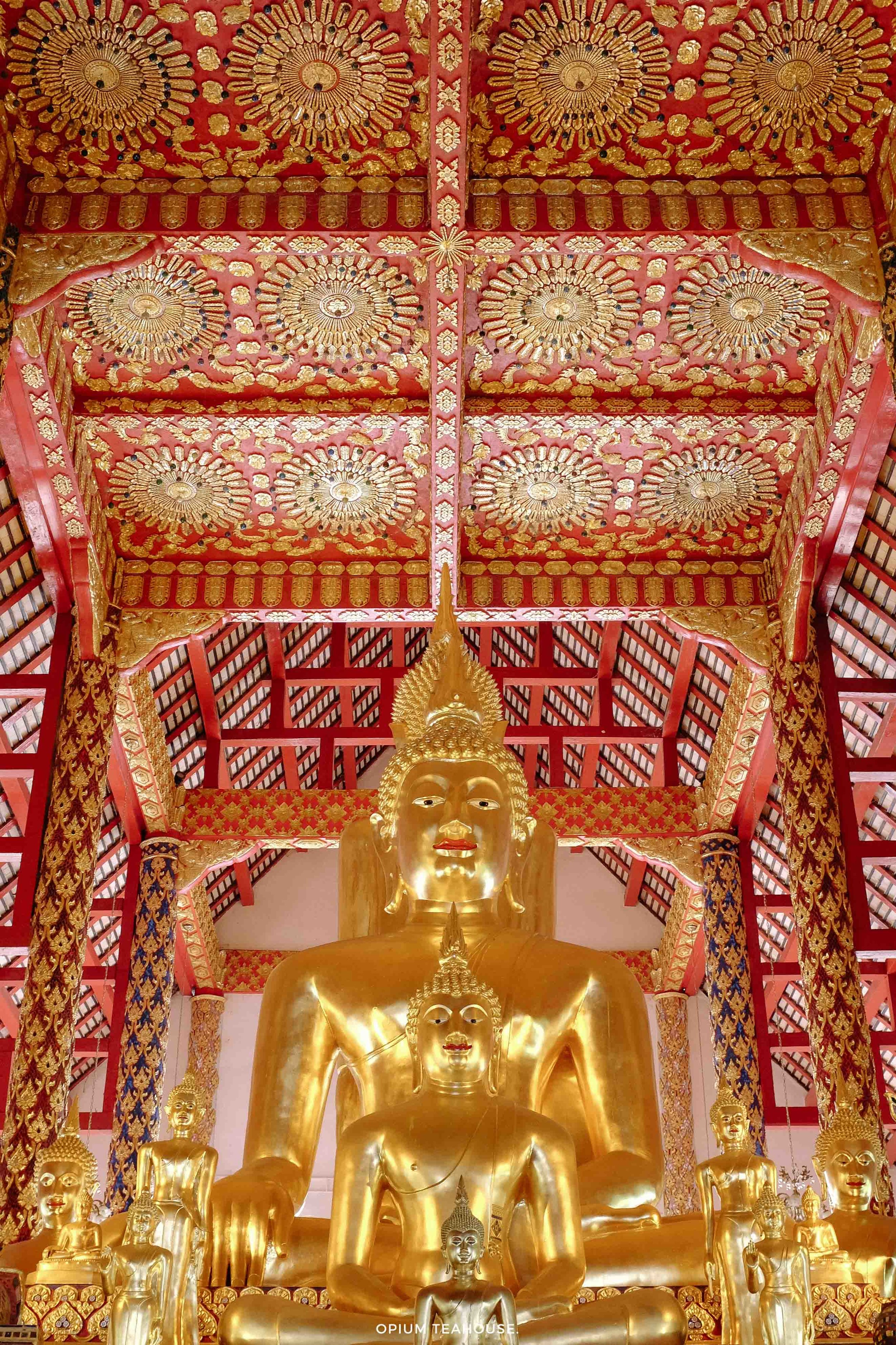 Gold Buddha at Wat Suan Dok