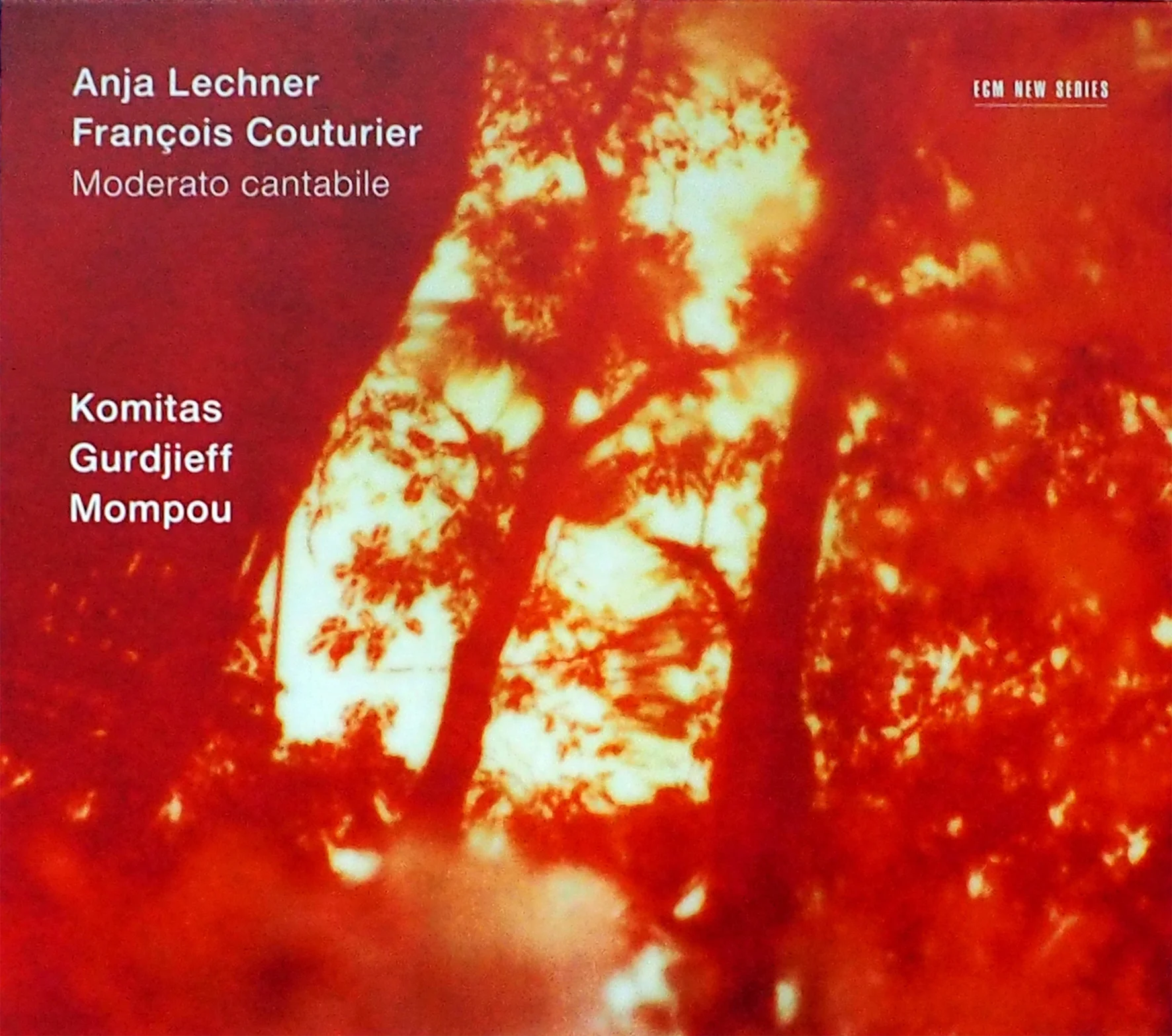  Moderato Cantabile  ANJA LECHNER, FRANCOIS COUTURIER  ECM 2367     PHOTO / 2012 /&nbsp; &nbsp;New York, America  