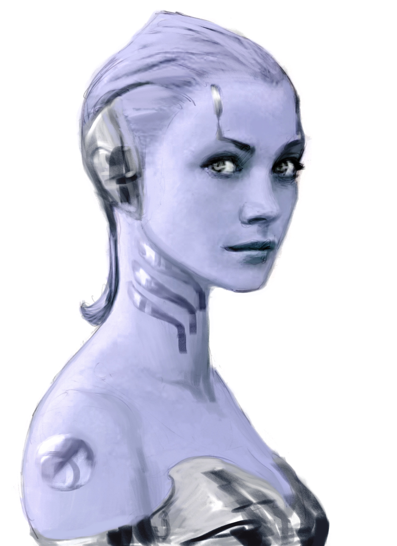 Concept for Qi'RA - Love Interest Version 02 - Concept by Iain McCaig
