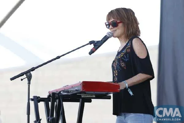 With shiny red Nord at CMA Fest 2017