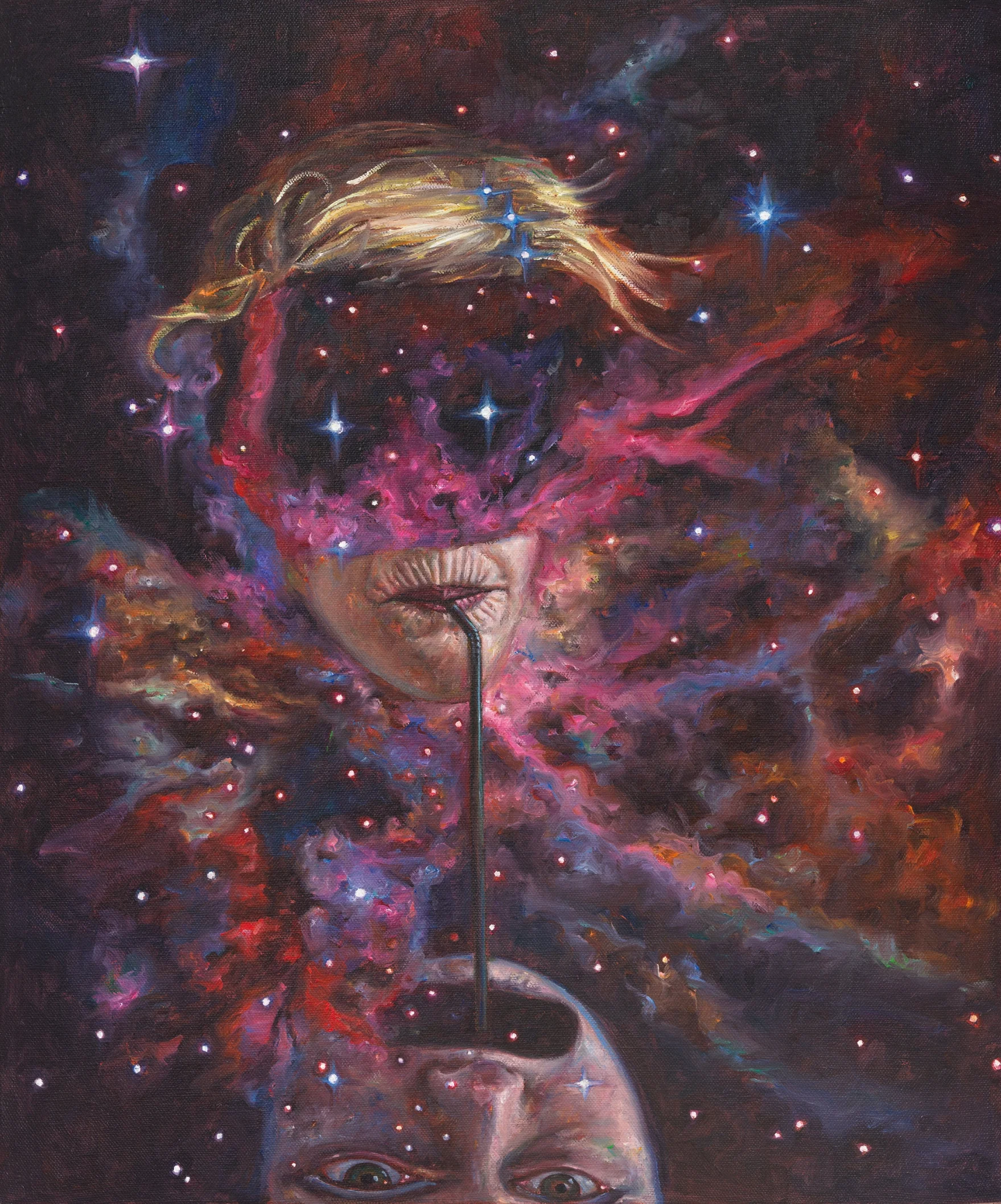 Infinity Sucker , 2015, Oil on linen, 60 x 50 cm