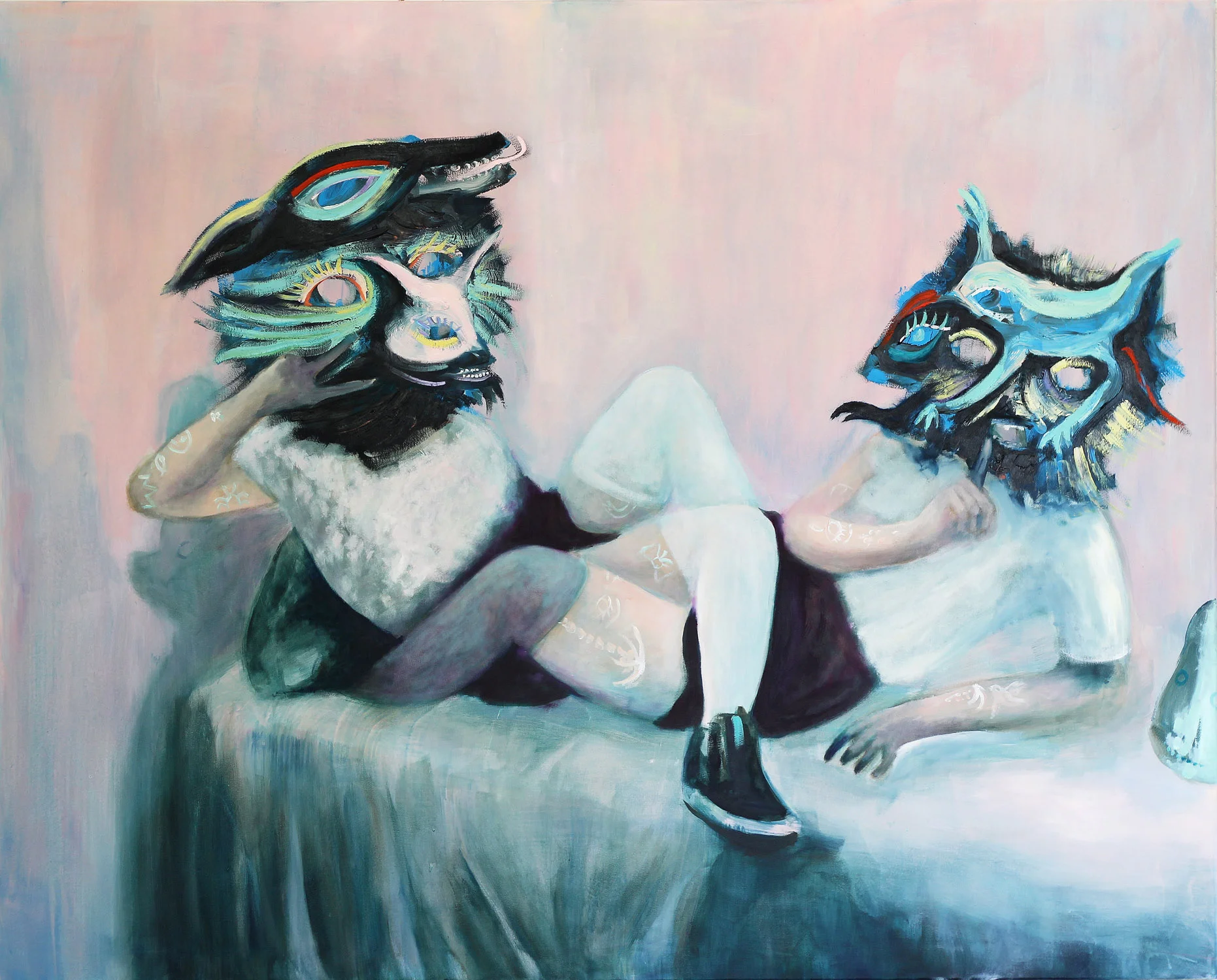 Pet Party , 2015, oil on canvas, 120 x 150 cm