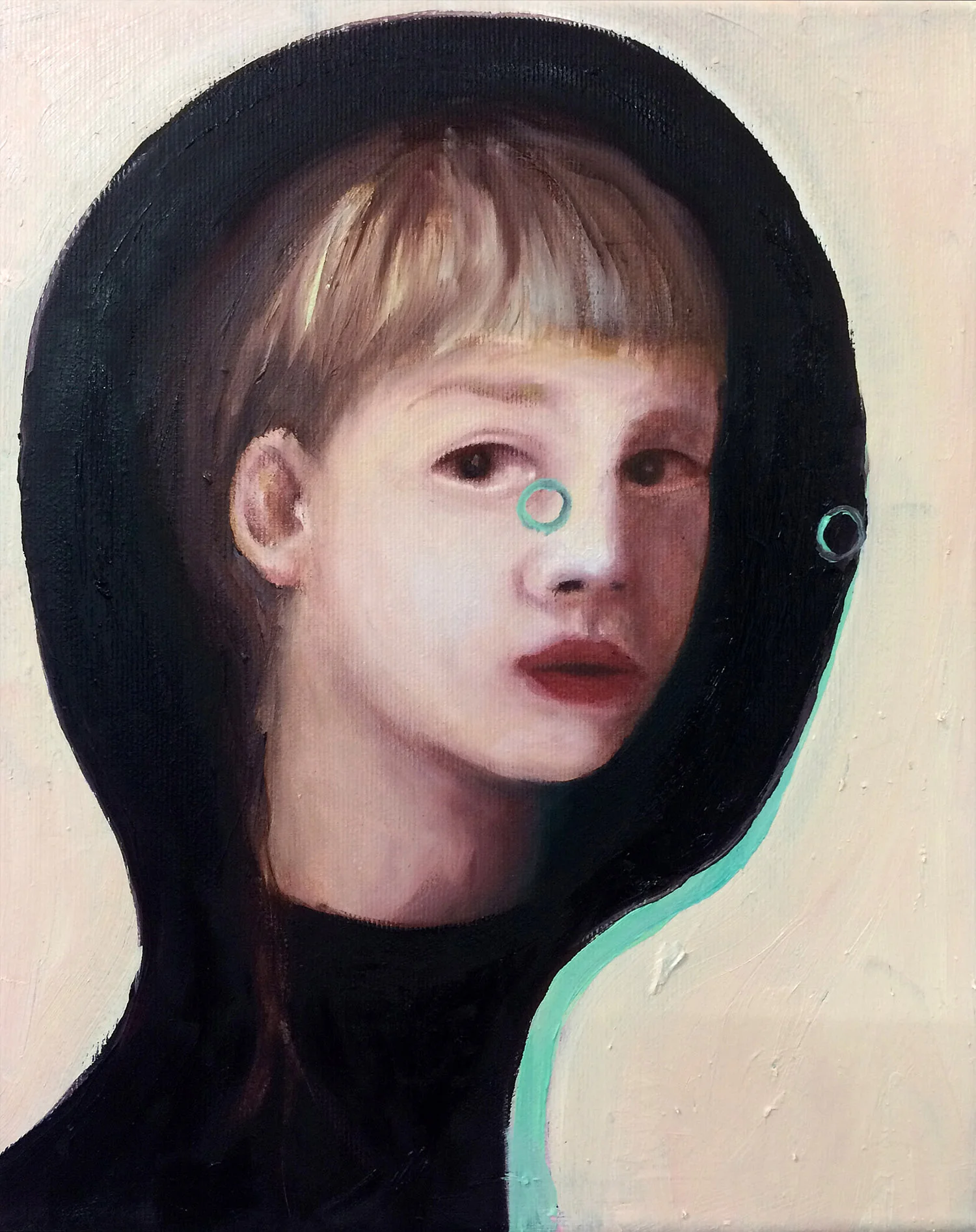 Abduction VII , 2016, oil on canvas, 30 x 24 cm