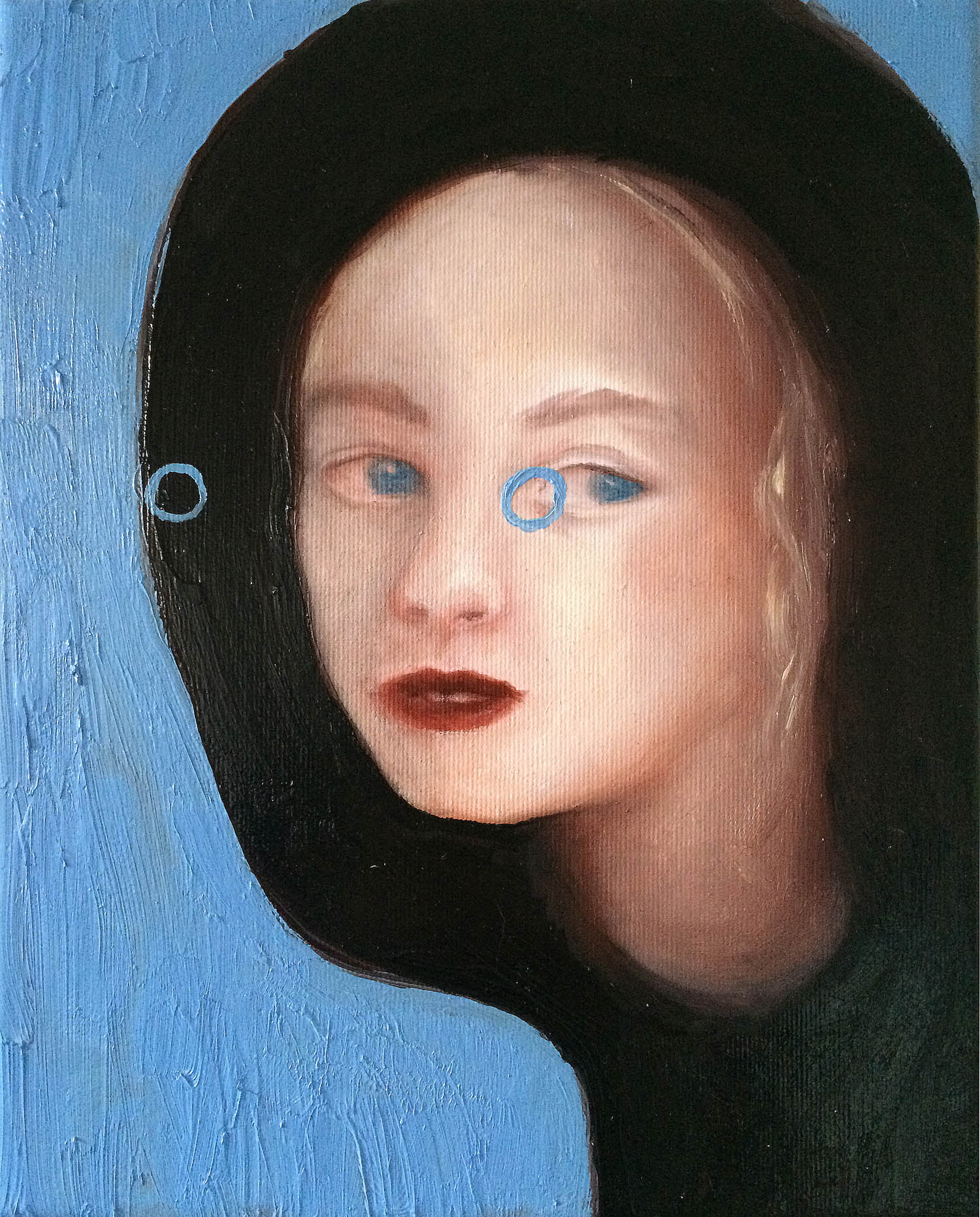 Abduction VIII , 2016, oil on canvas, 30 x 24 cm