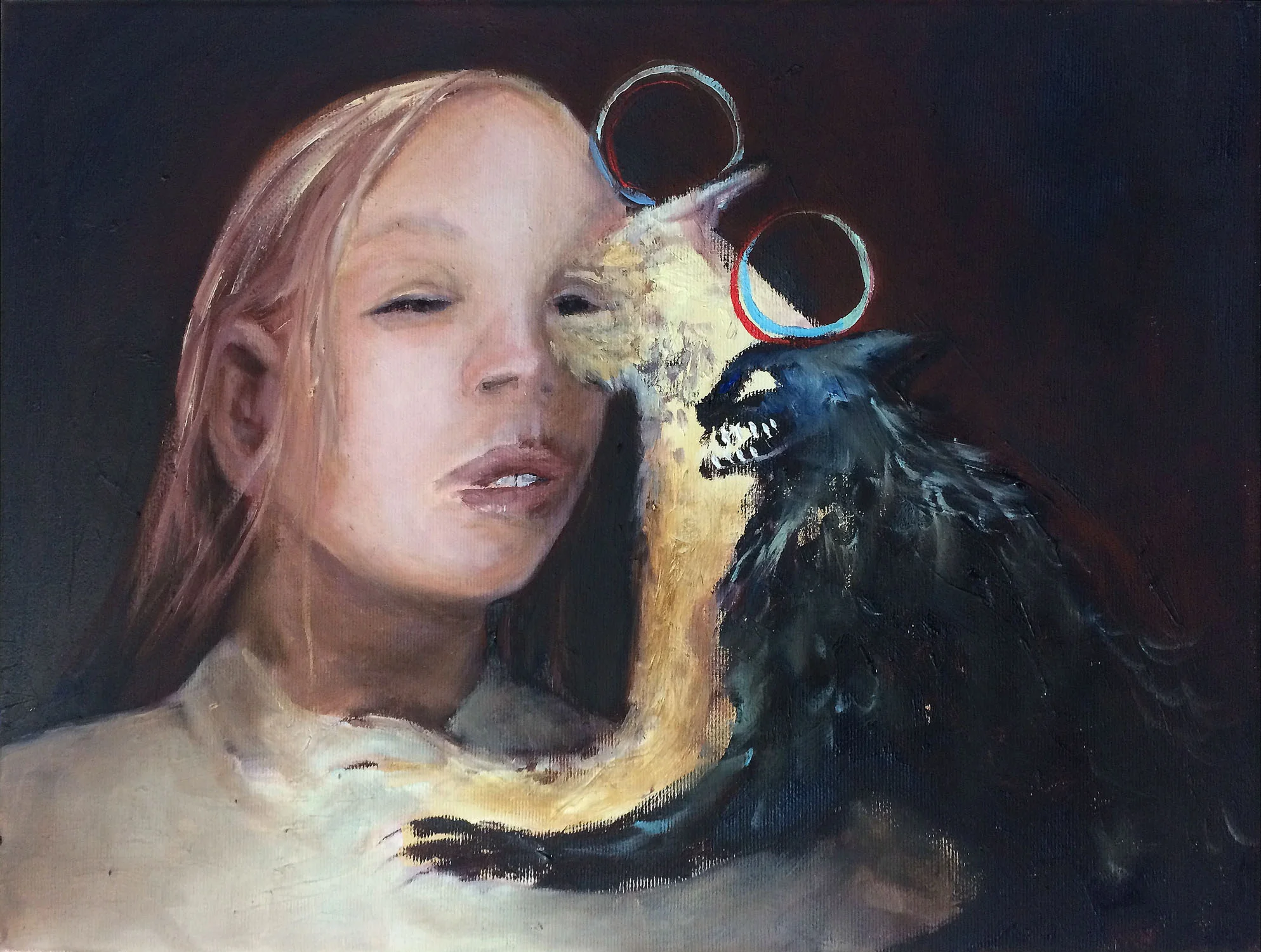 In the eye of the beholder , 2016, oil on canvas, 30 x 40 cm