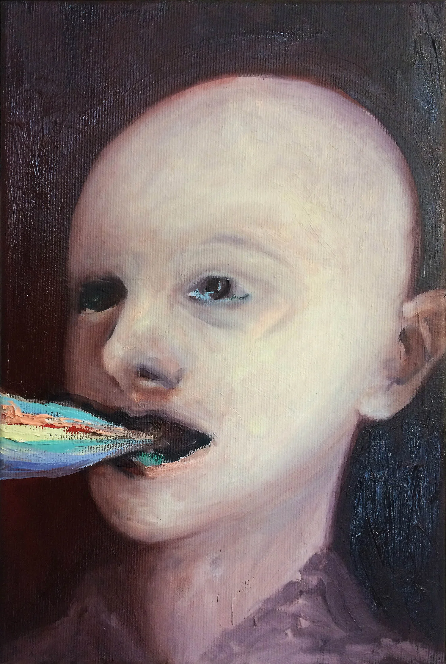 Junge , 2016, oil on canvas, 30 x 20 cm