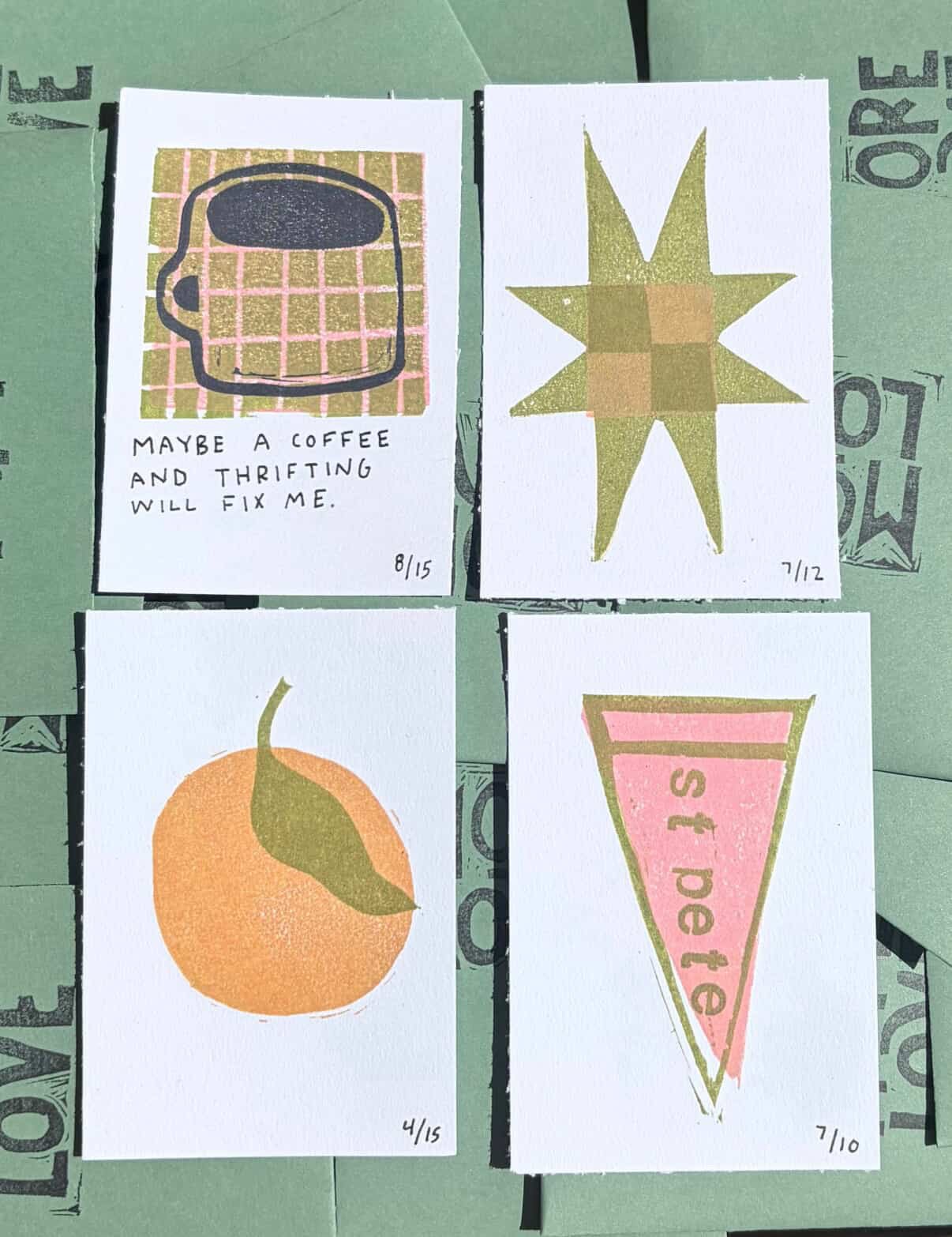 Beginner Block Printing with More Love Studio - Sun. 4/26 2-4pm