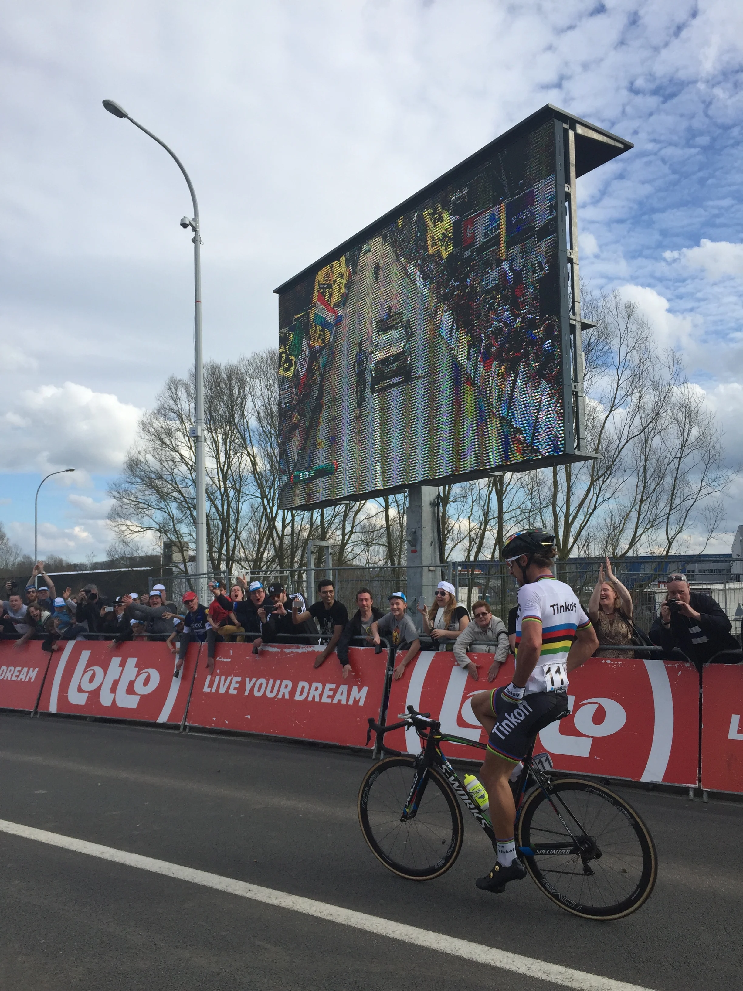 Peter Sagan coasts to victory at the 2016 Ronde van Vlandereen. Photo by Cal G. 