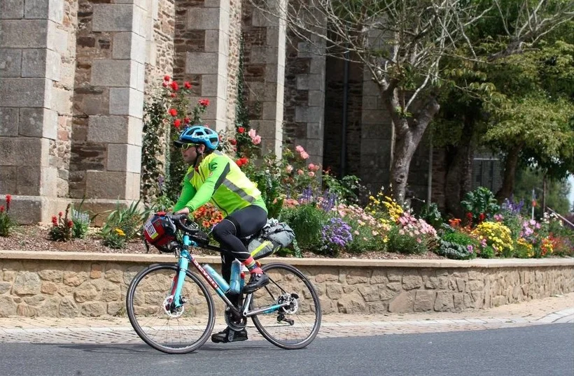Jan K. finished PBP in 2015 aboard the bike we worked with him and Seven Cycles to create. He supplied us with this image from his strong ride. This rider lives in Puerto Rico. We’ve worked with riders from all over the U.S. and world including California, New Jersey, Rhode Island, Vermont, Canada, Australia, Europe, and Ireland.