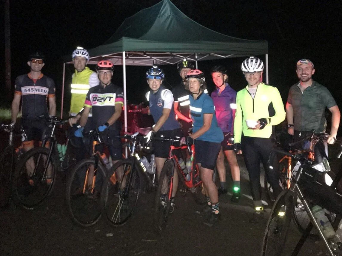 The Honey Moon riders weren’t a team, but they certainly rode as if they were! They had a ridiculously good time out there, lighting up the night - and keeping the good people who were supporting the ride on their toes until 10pm. One couple who came out for this ride had an anniversary to celebrate; the Honey Moon ride couldn’t have been more appropriate for them!