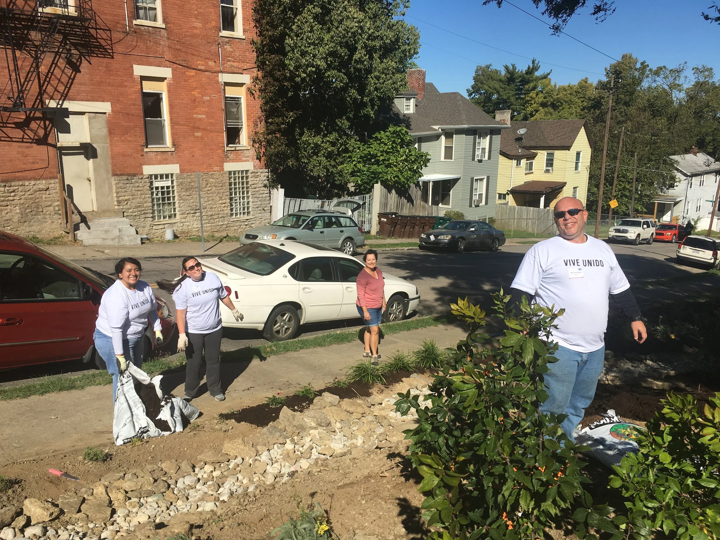 The baddest landscape volunteers you've ever seen.