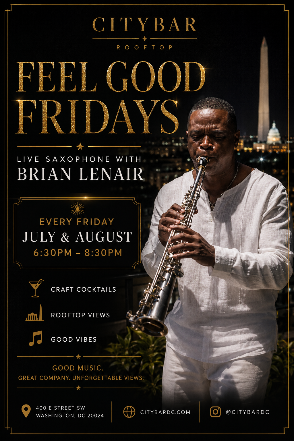 Feel Good Fridays - Live Jazz Music with Brian Lenair