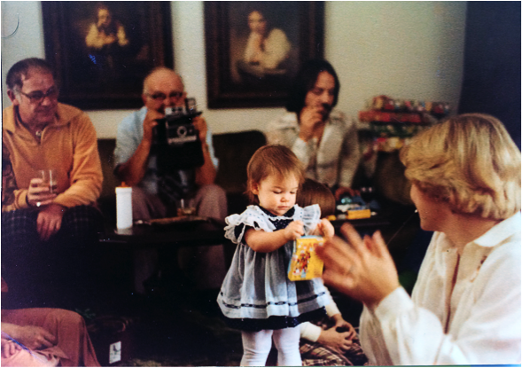 1 year old. Photo by my father John Mancino
