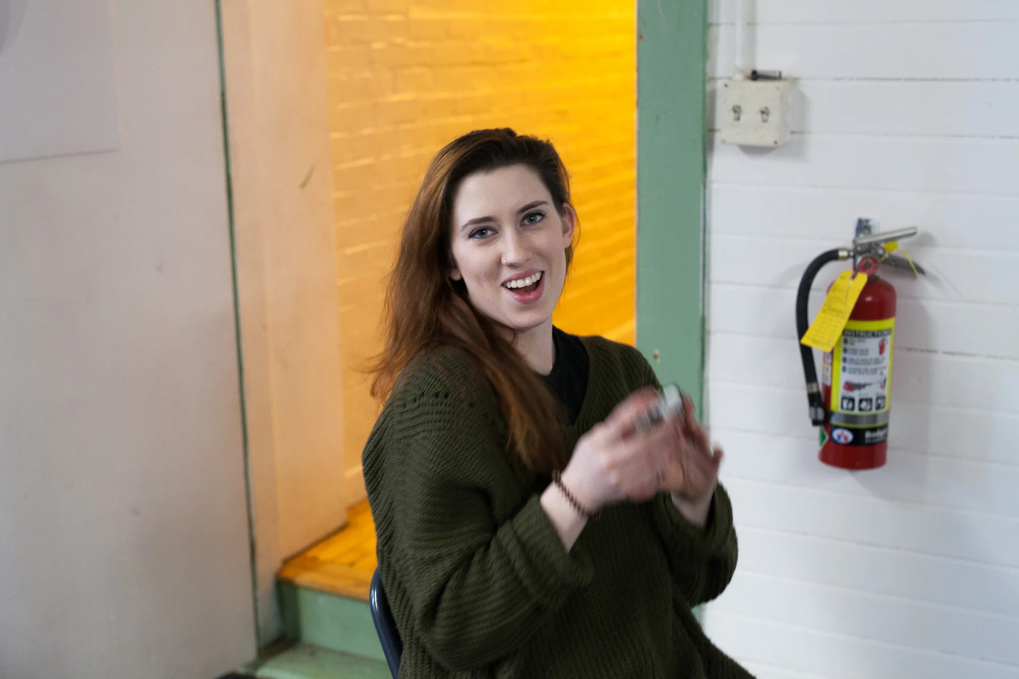 Lindsay so hot she needs a fire extinguisher! Woo! Dad Jokes!