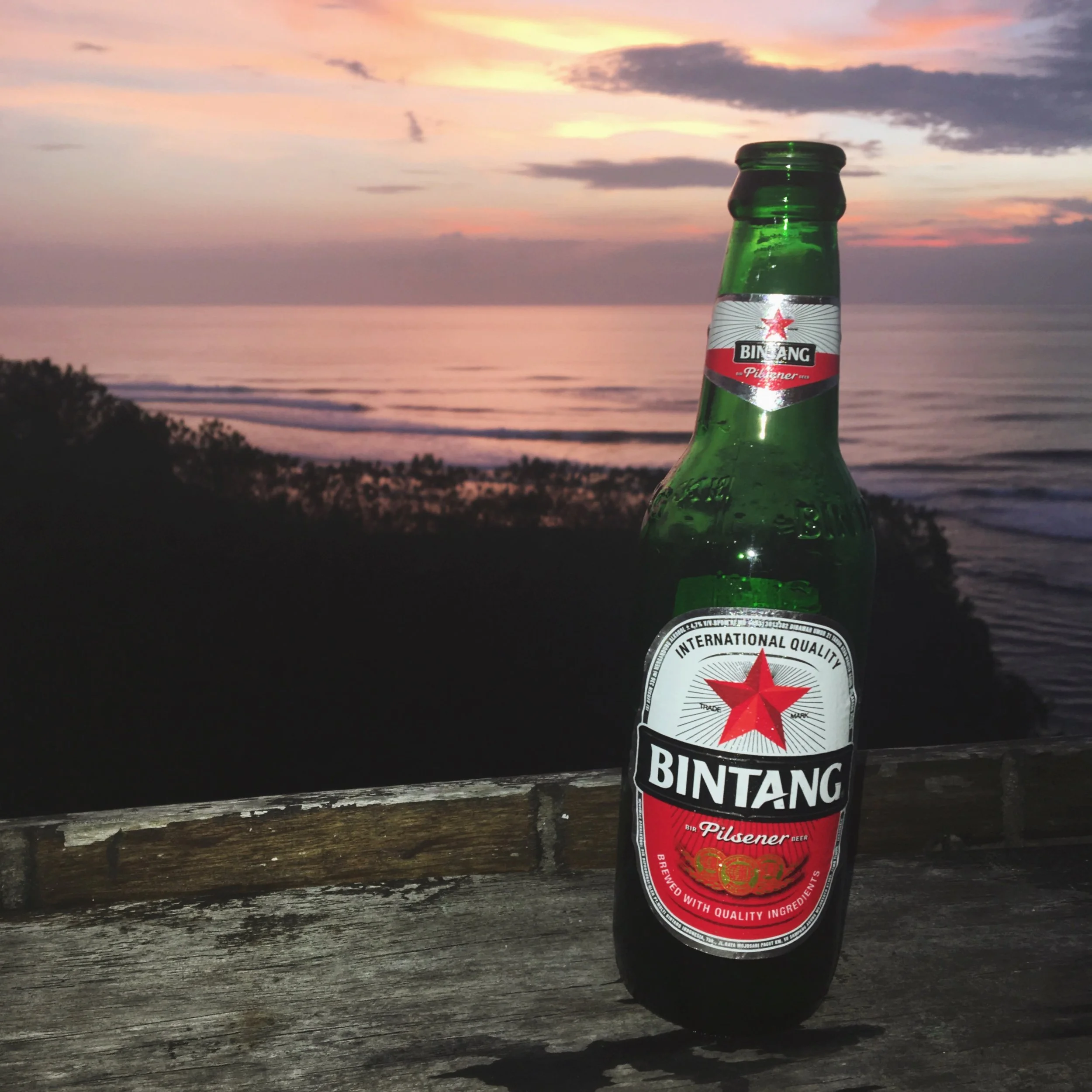 Bintangs at Sunset.