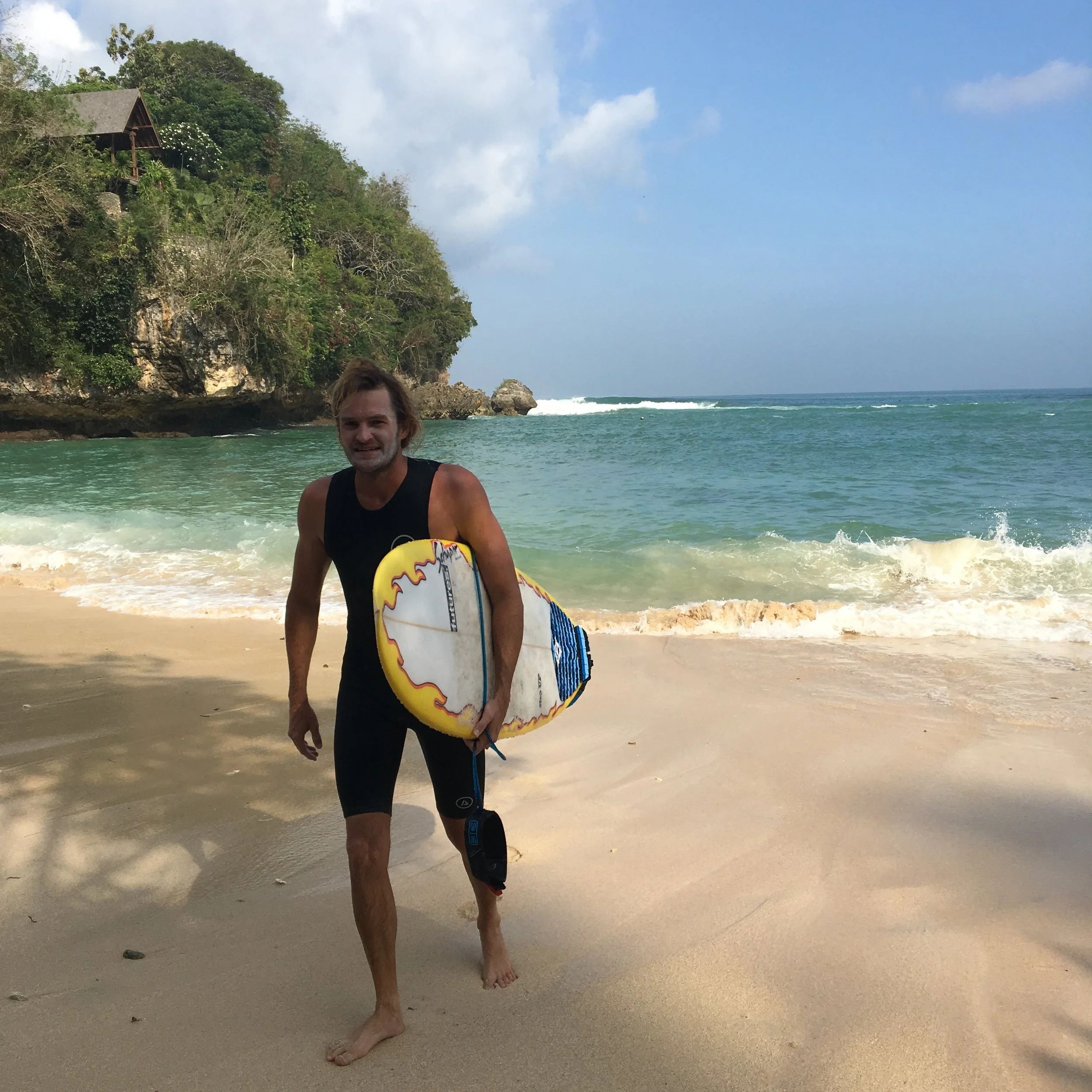 Brian survived Padang Padang.