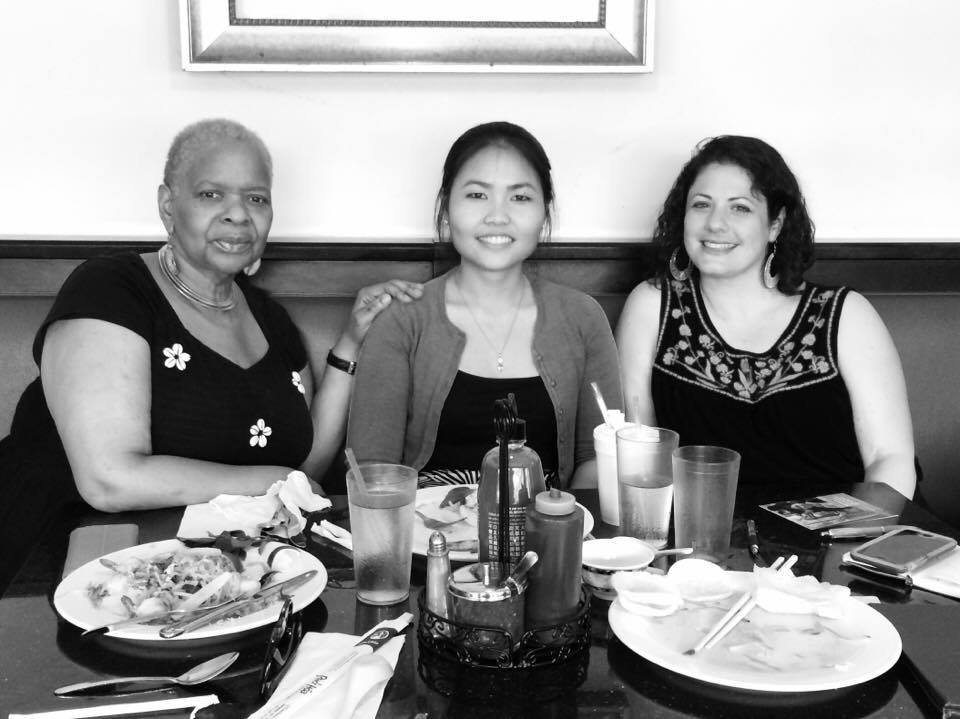 All artists meeting with Valerie Stephens, Tran Vu, and Denise Delgado at Phở Hoà Restaurant.