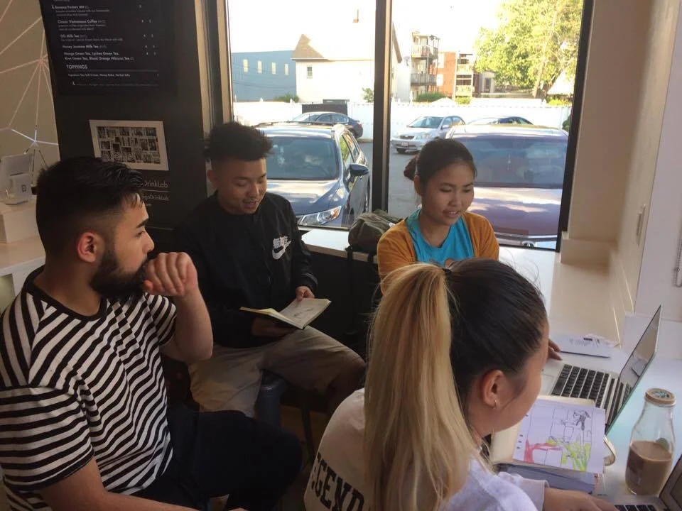From left to right, clock-wise: Tony Vu, Justin Nguyen, Ngoc-Tran Vu, and Kathy Le (Photo: Sky)