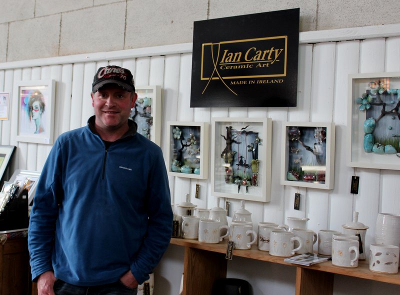 Ian Carty from Ian Carty Ceramics pictured at the shop at Lisadell House. Ian's studio is also at Rathcormac Craft Village