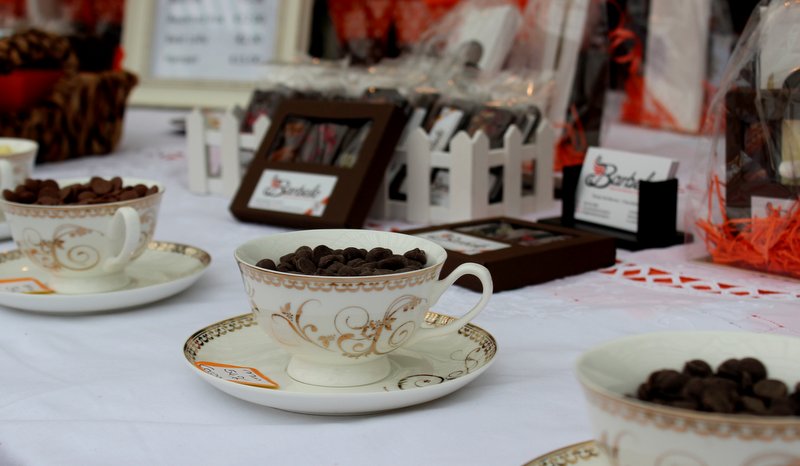There's a market at Rathcormack on Saturdays with lots of locally produced food and crafts...I was drawn to the locally made chocolate! I can verify, this is really good chocolate!