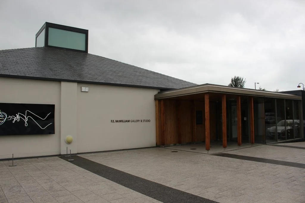Just down the road from Ferguson's is the F.E McWilliam Gallery and Studio. This is a lovely gallery space with a very welcome cafe which overlooks the sculpture garden. F.E. McWilliam was a sculptor who was born in Banbridge in 1909 but lived and worked in London. After his death in 1992 his estate gifted the contents of his studio in Holland Park to the local council. A replica studio is in the garden and a gallery containing his maquettes - well worth a visit and conveniently located just off the M1