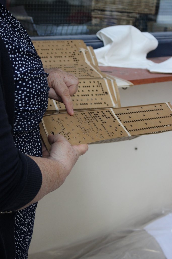 We had a wonderful tour given by Judith. She went to great lengths to tell us about the history of linen making in Banbridge and brought us on the tour of the factory. There's a charge of £6 for this tour which is well worth it, this is a working factory - you get to see all the processes as they happen and there is nothing Judith does not know about linen!