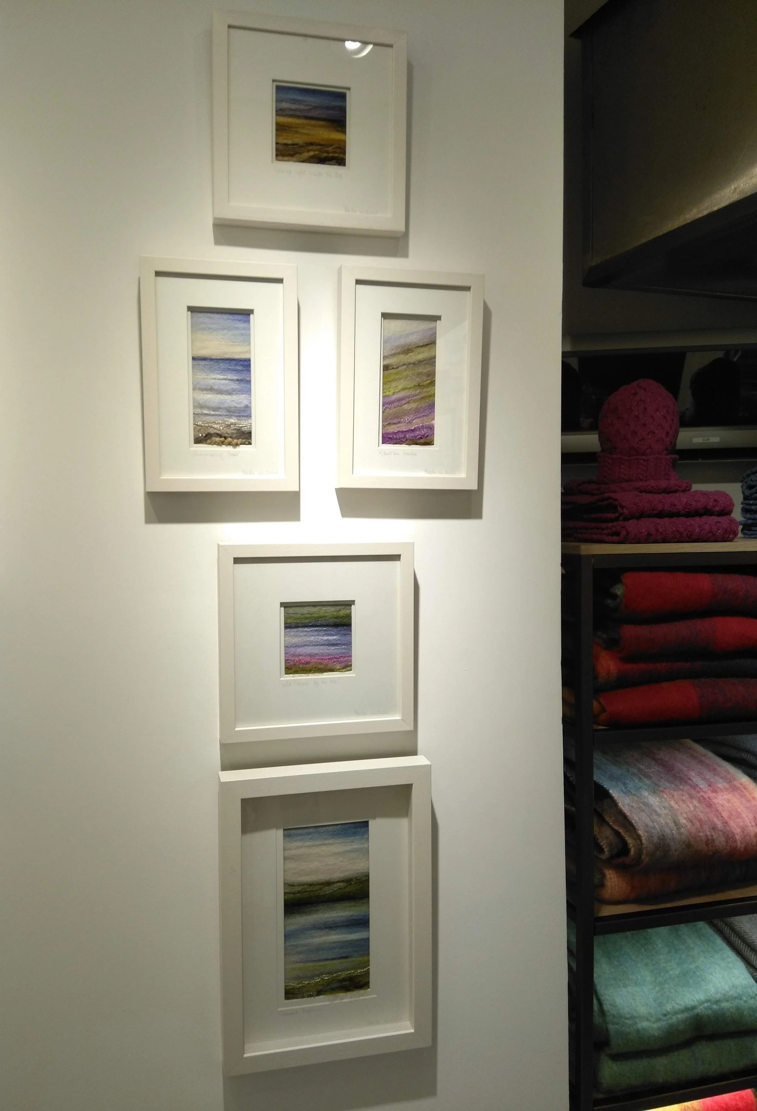 Some of my pieces on display at House of Ireland