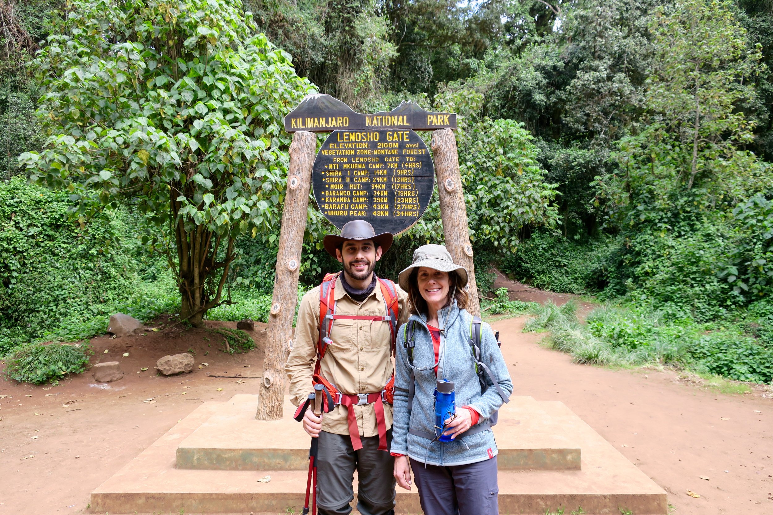 We started our climb at the Lemosho trailhead