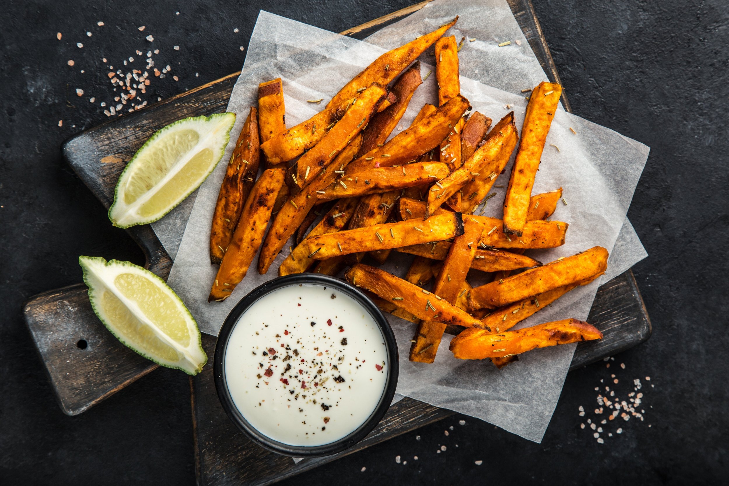Sweet Potato with Bulgarian Yogurt Sauce