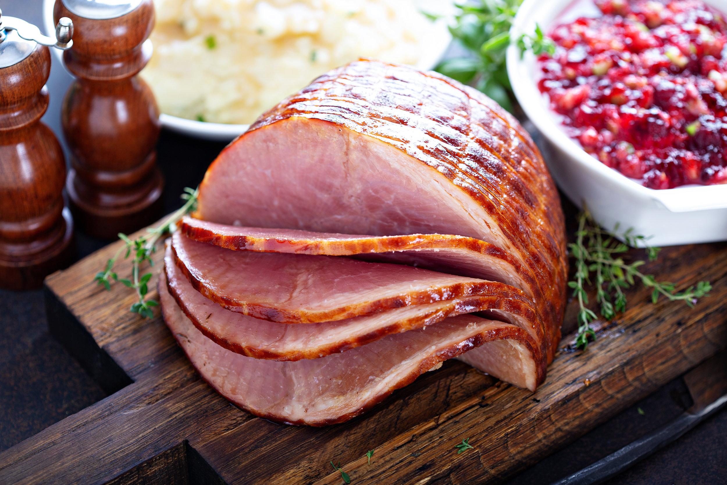 Slow Cooker Honey Mustard Glazed Ham