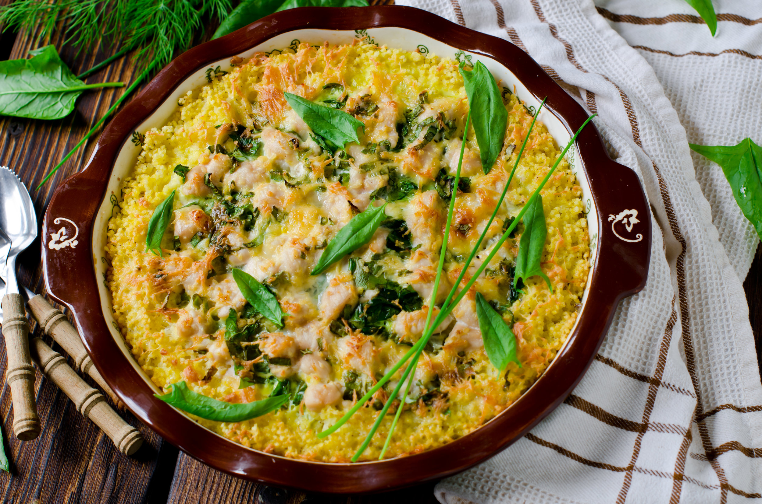 Chicken &amp; Swiss Chard Bake