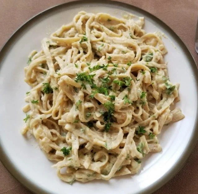 Vegan Lemon Fettuccine Alfredo