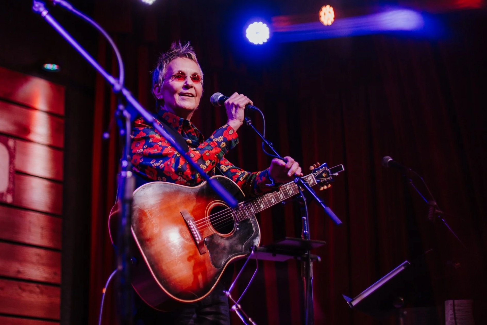 Mary Gauthier on stage at the City Winery
