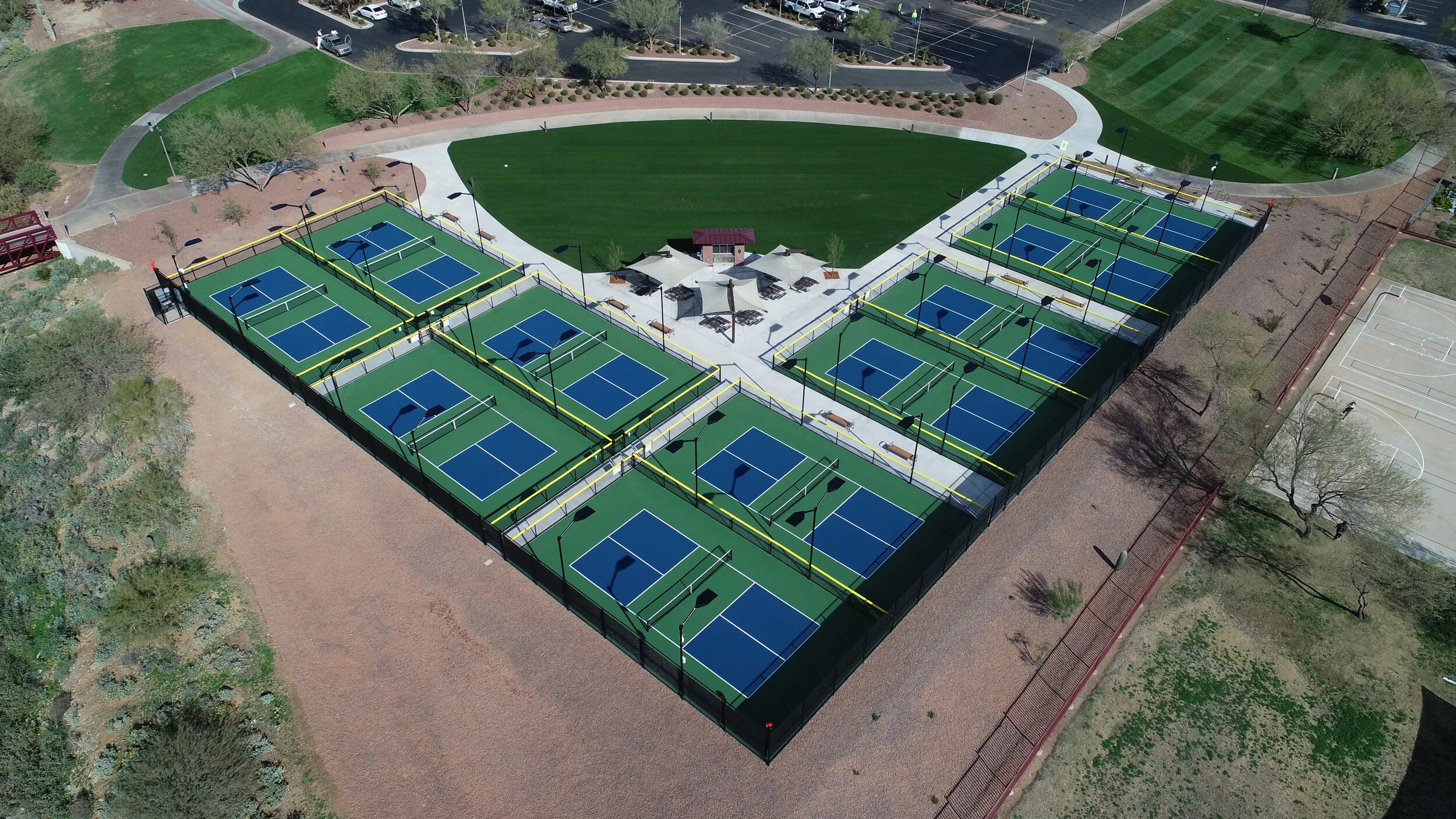 Elite Sports Builders’ Design and Construction of the Anthem Community Pickleball Complex is the ASBA's "Outdoor Pickleball Facility of the Year" (2019)