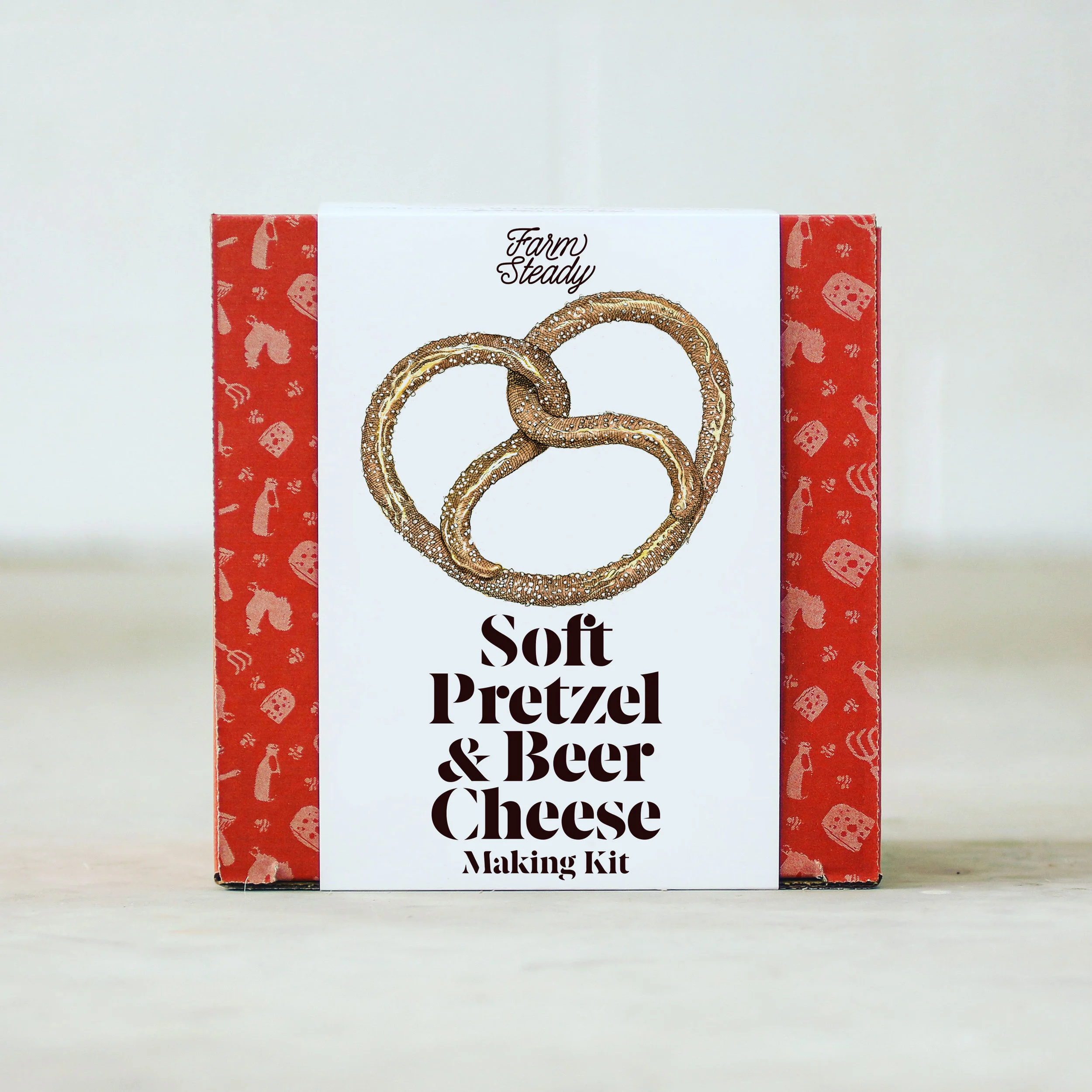 FarmSteady Soft Pretzel & Beer Cheese Kit on Concrete