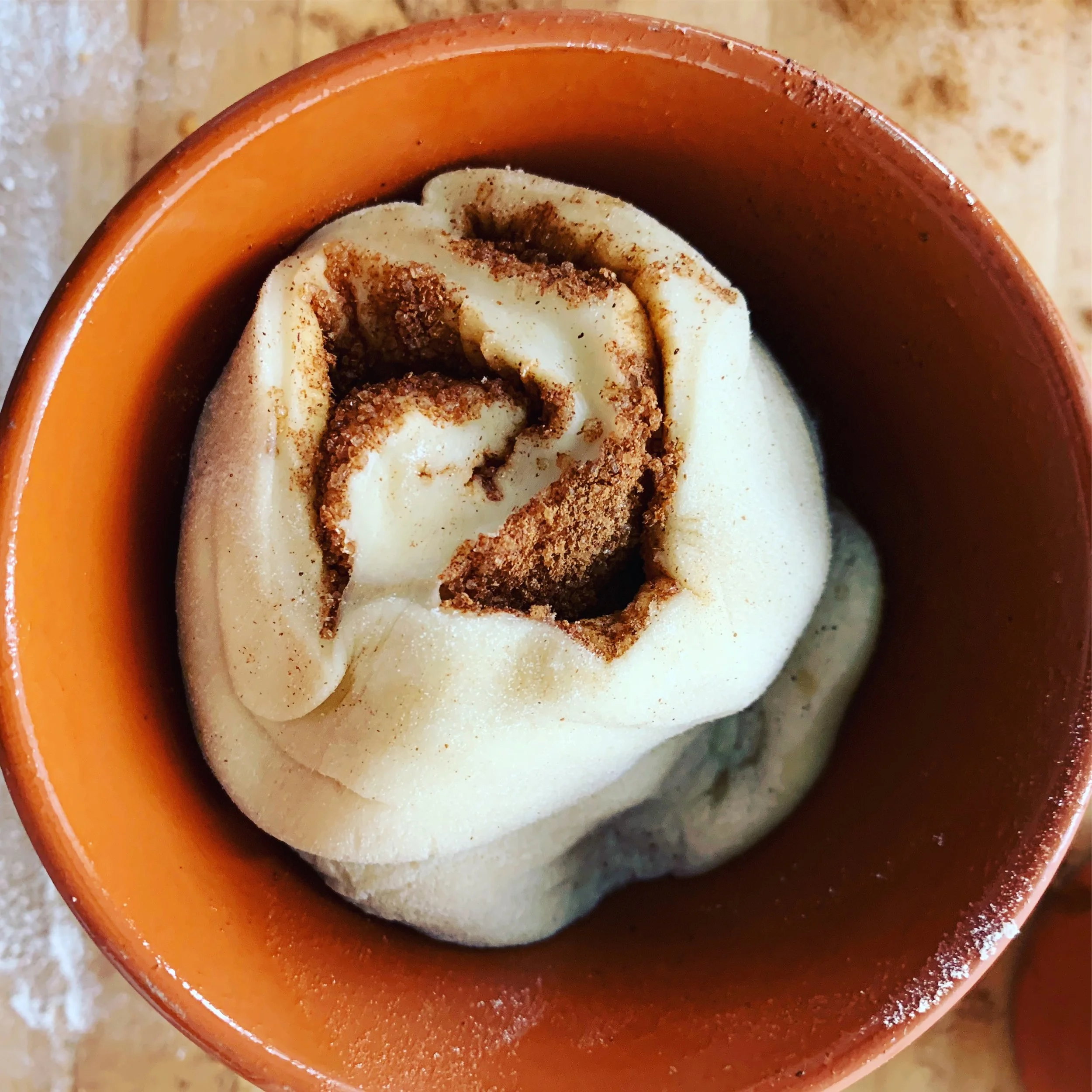 Baking CinnamonSwirl Flower Pot Bread — FarmSteady
