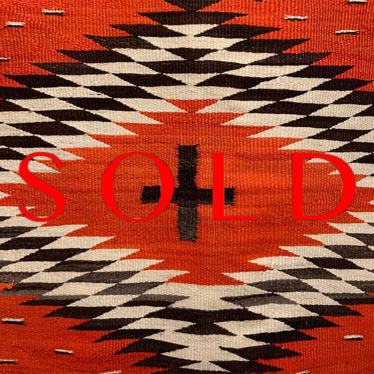 Navajo Cross Pattern Transitional Yarn Textile