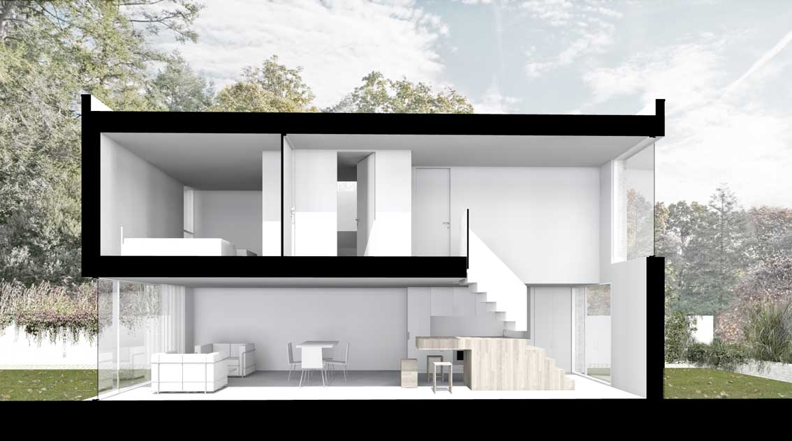 Section through living area