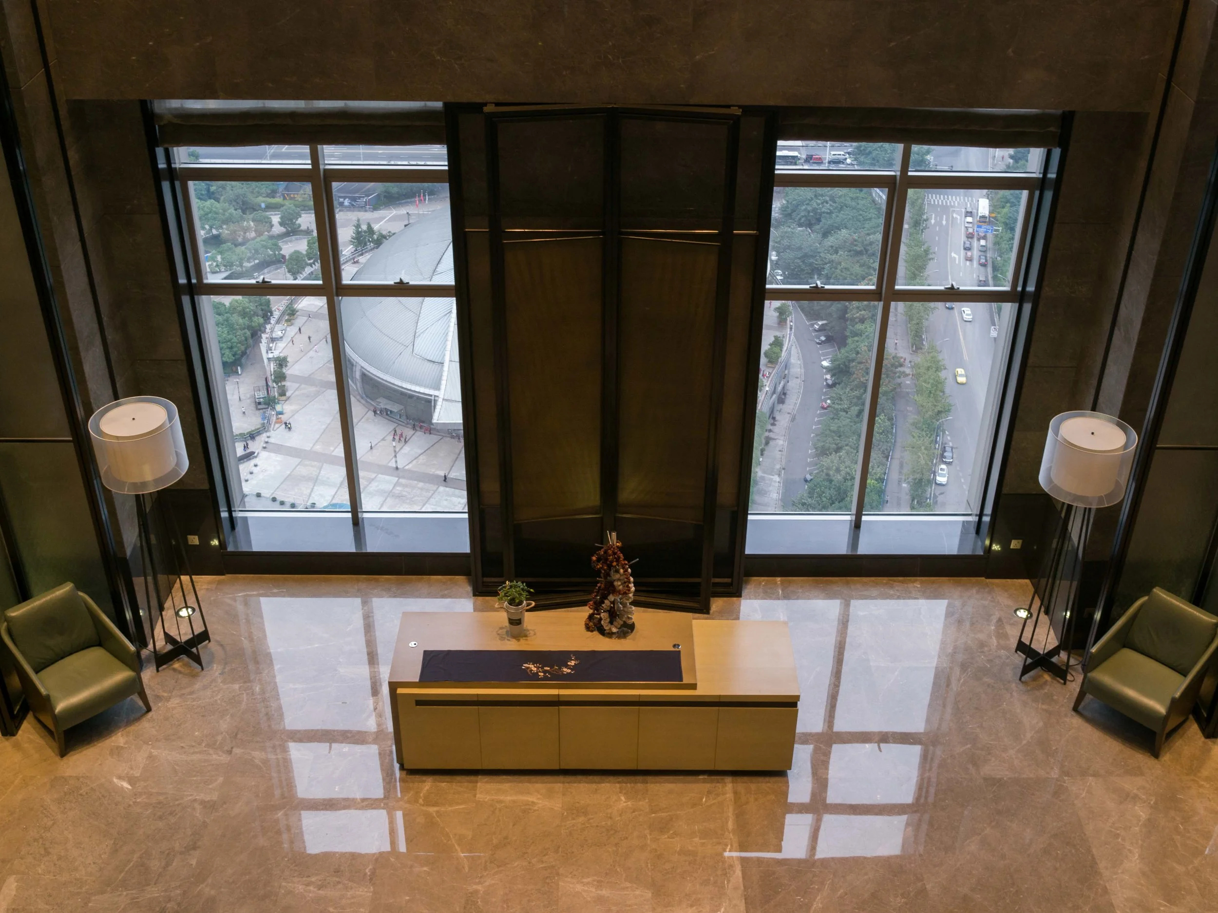 hotel lobby