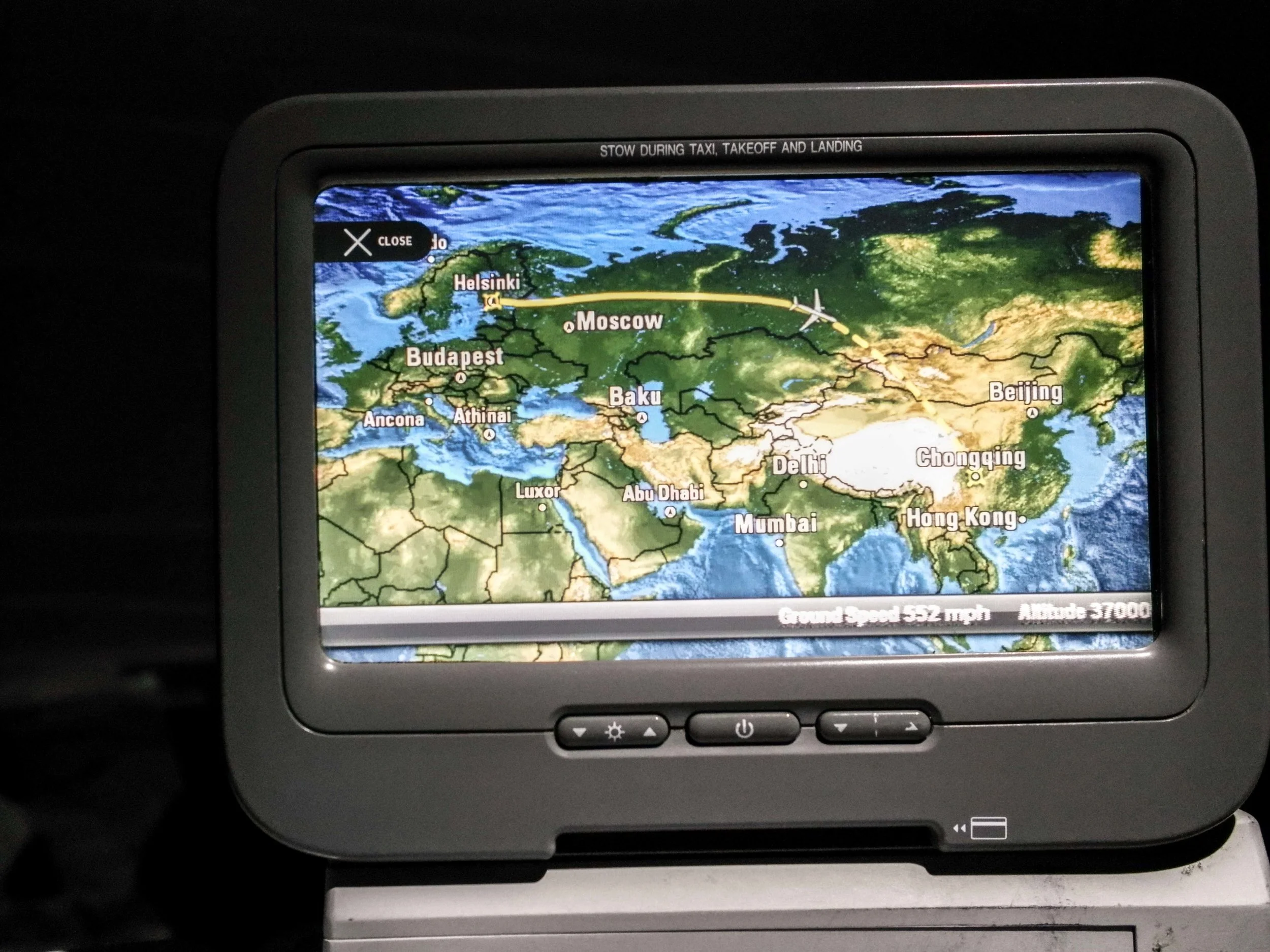 Finnair A330 Helsinki to Chongqing