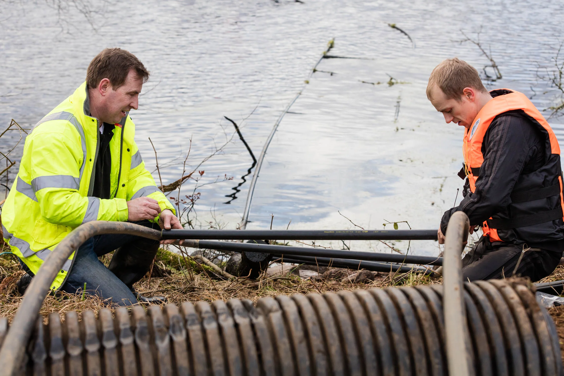 feeding the loops into the water.jpg