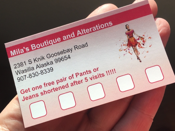  Check out the loyalty card!&nbsp; 