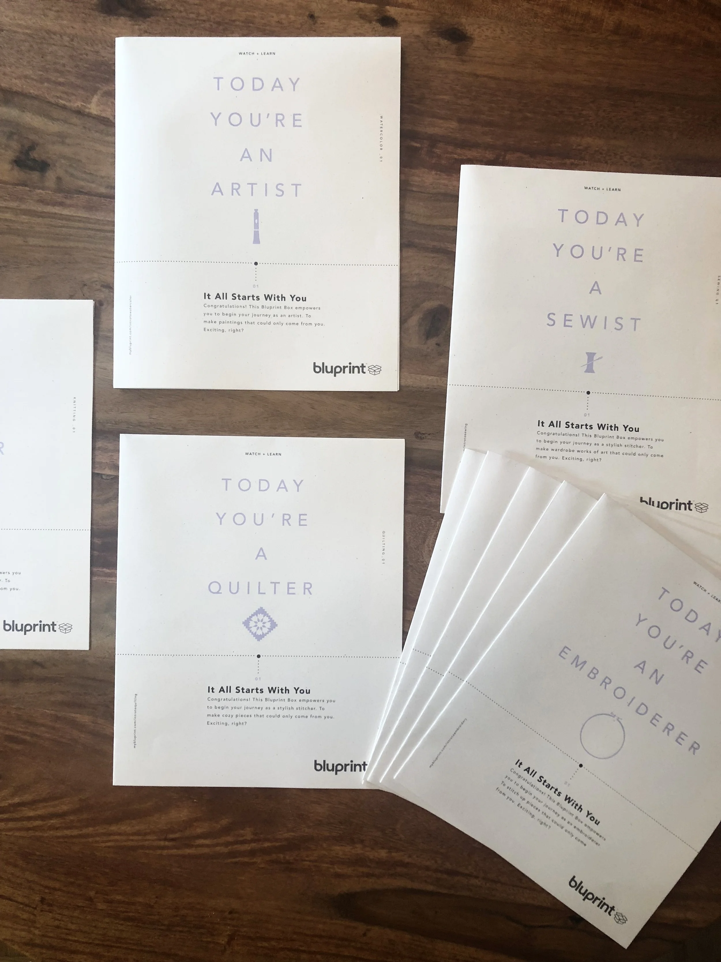 Experiential Design / 9 Inserts for Bluprint