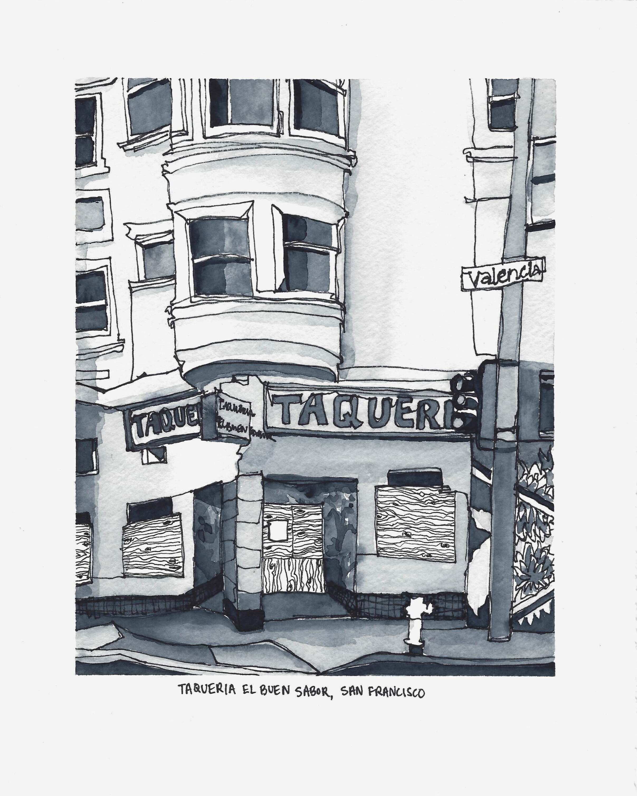 COVID-Closure Series; Taqueria El Buen Sabor, San Francisco 