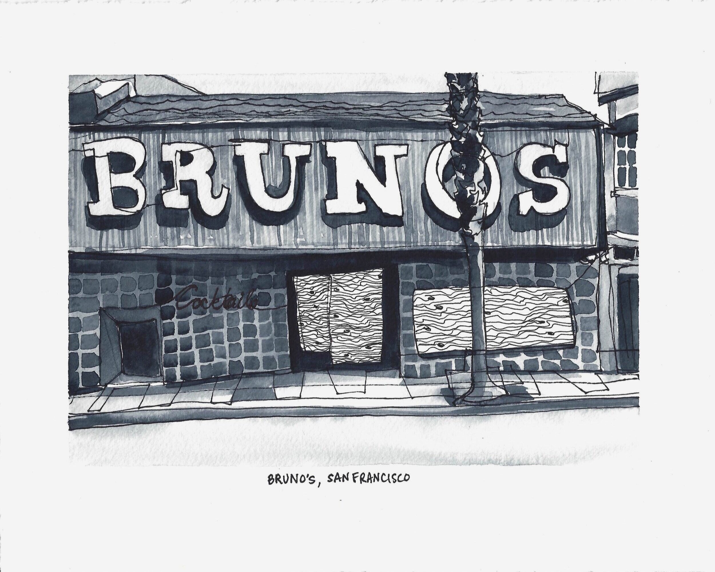 COVID-Closure Series; Bruno's, San Francisco