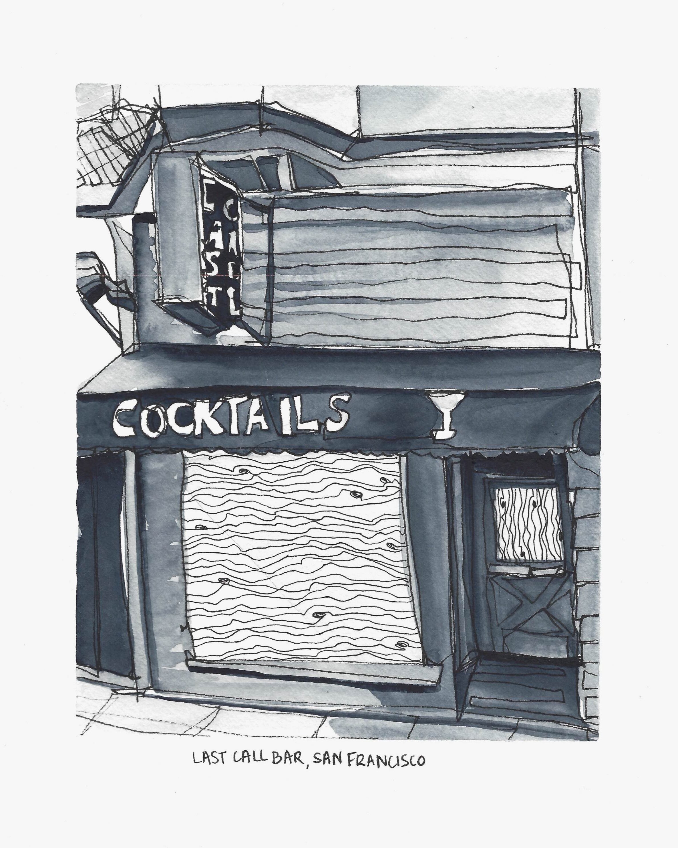 COVID-Closure Series; Last Call Bar, San Francisco
