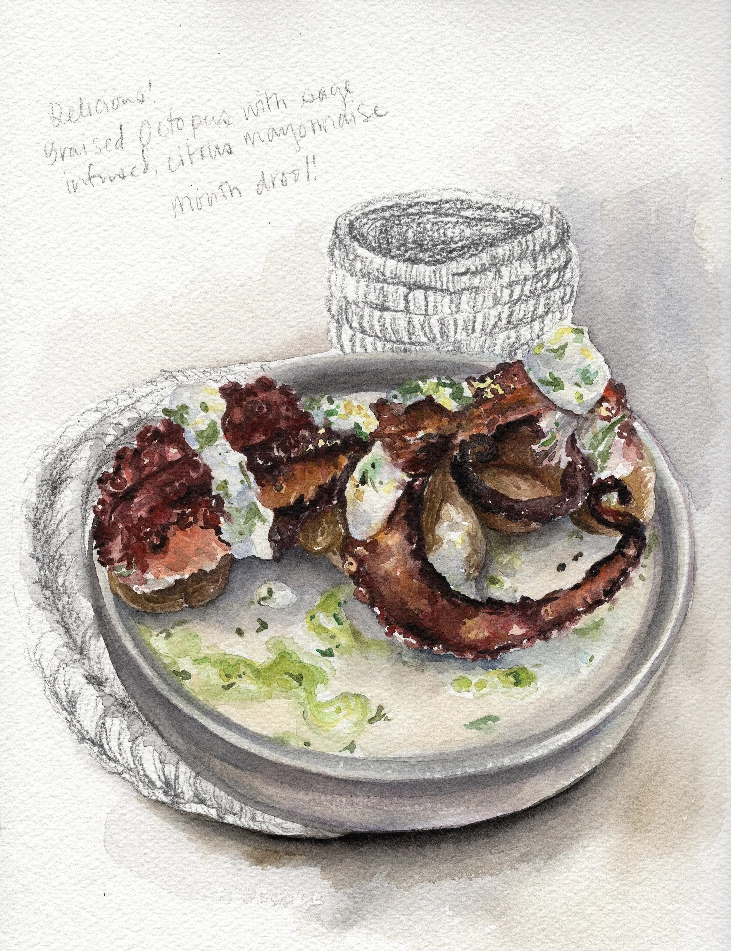 Braised Octopus, OTTO, Marrakech, Morocco