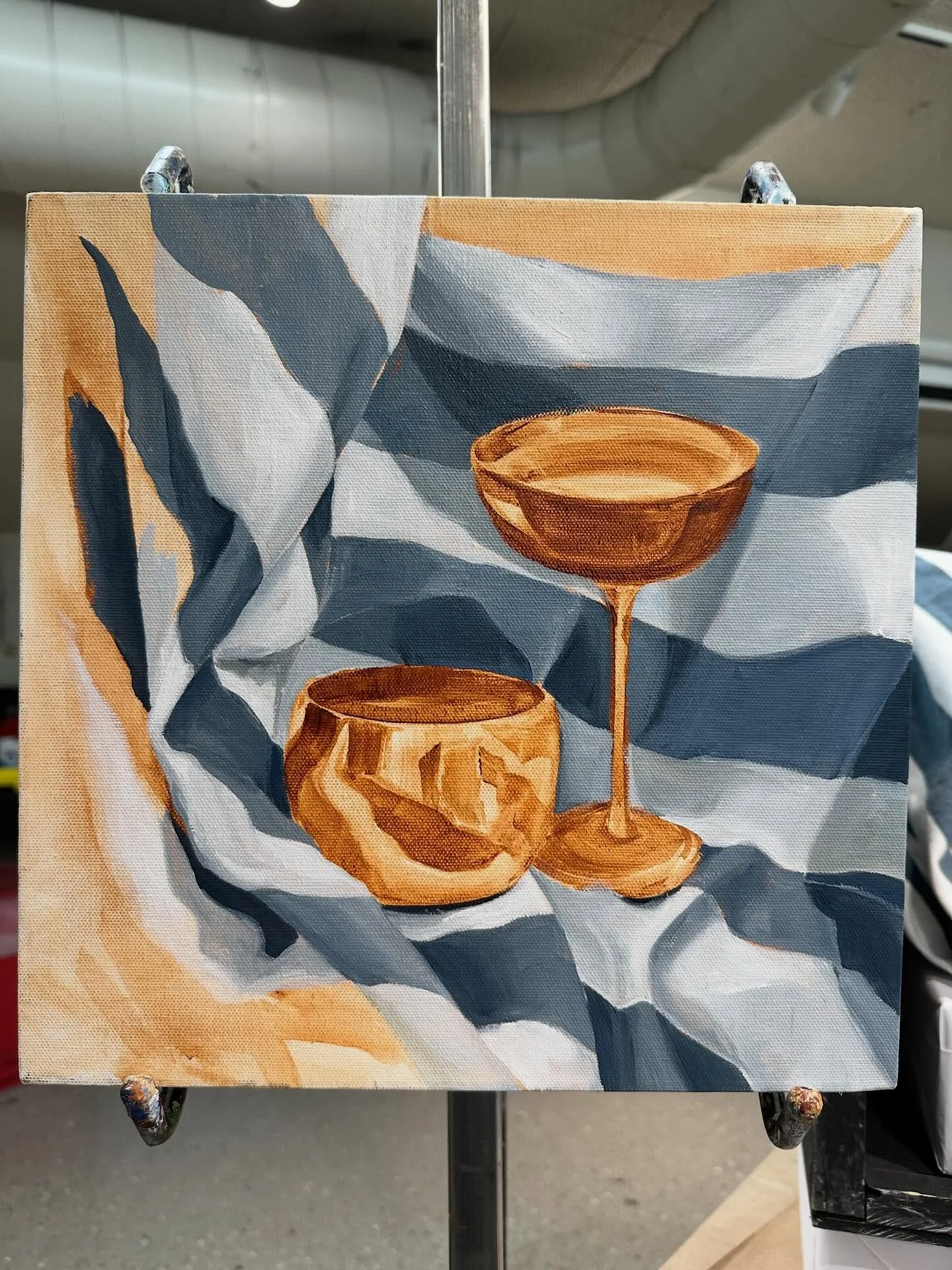 Since I teach an oil painting class at Napa Valley Collage almost every semester, I thought I&rsquo;d switch it up a bit and try my hand at painting in oils again after almost 10 years of exclusively painting in watercolor. Here&rsquo;s the first and
